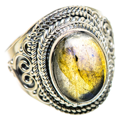 Labradorite Rings handcrafted by Ana Silver Co - RING132848 - Photo 2