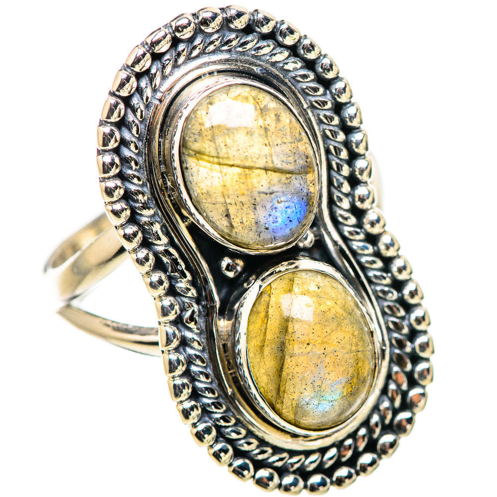 Labradorite Rings handcrafted by Ana Silver Co - RING132851 - Photo 2