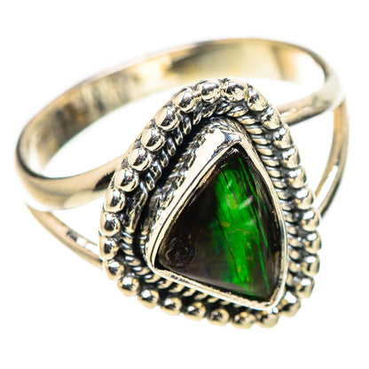 Chrome Diopside Rings handcrafted by Ana Silver Co - RING132855 - Photo 2