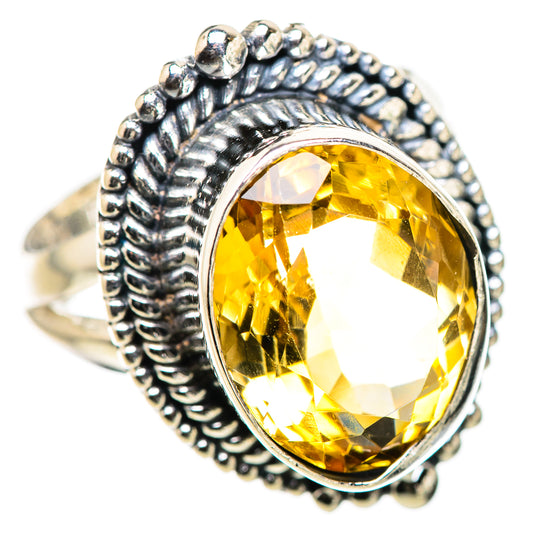 Citrine Rings handcrafted by Ana Silver Co - RING132857 - Photo 2