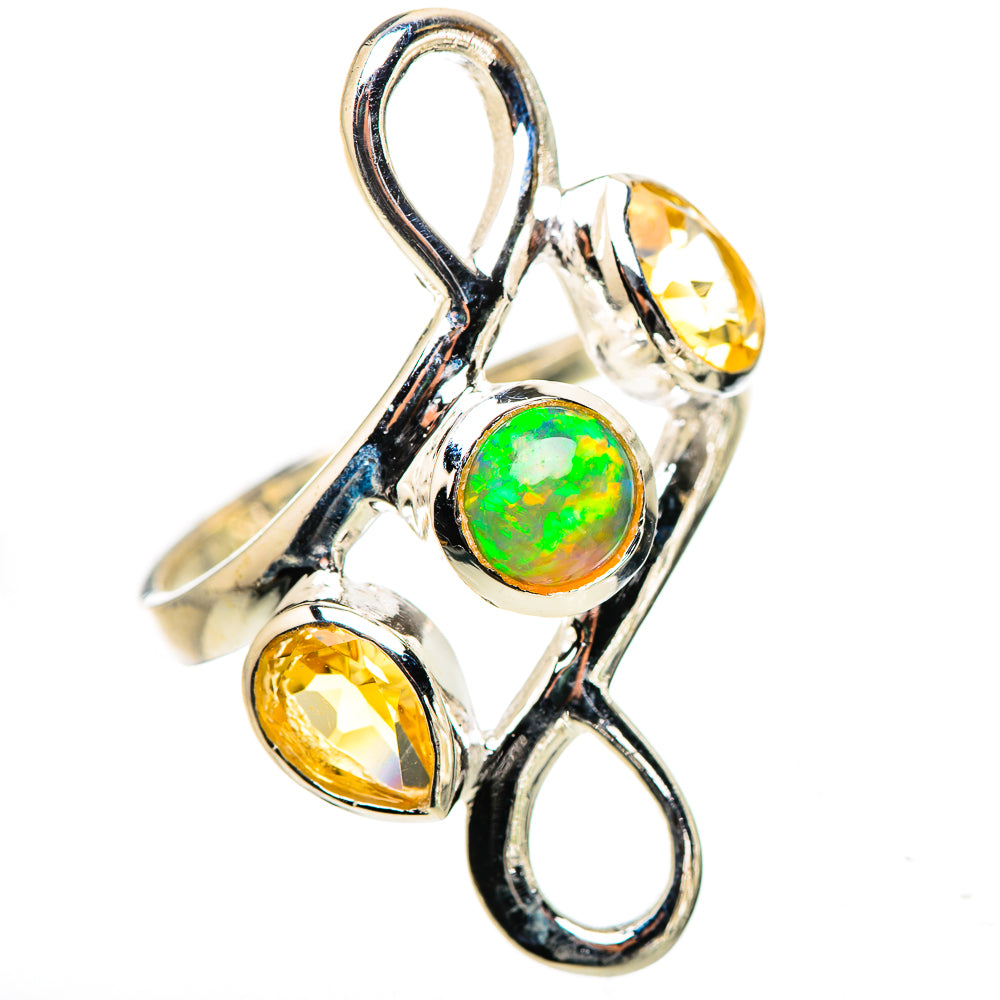 Ethiopian Opal Rings handcrafted by Ana Silver Co - RING132867 - Photo 2