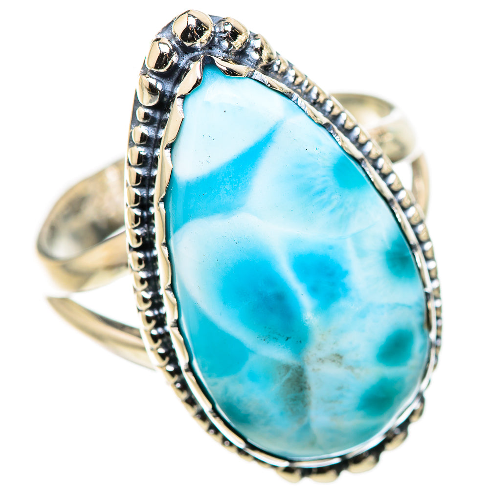 Larimar Rings handcrafted by Ana Silver Co - RING132872 - Photo 2