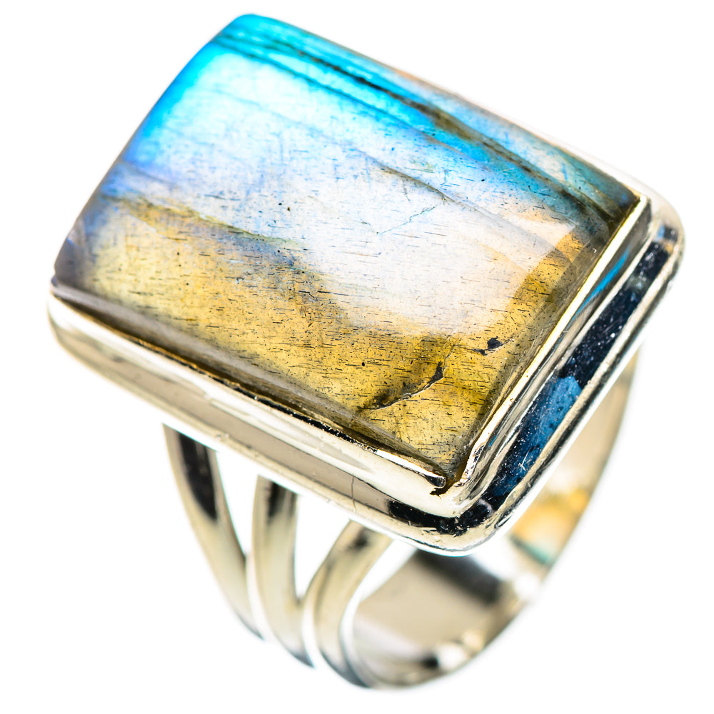 Labradorite Rings handcrafted by Ana Silver Co - RING132873 - Photo 2