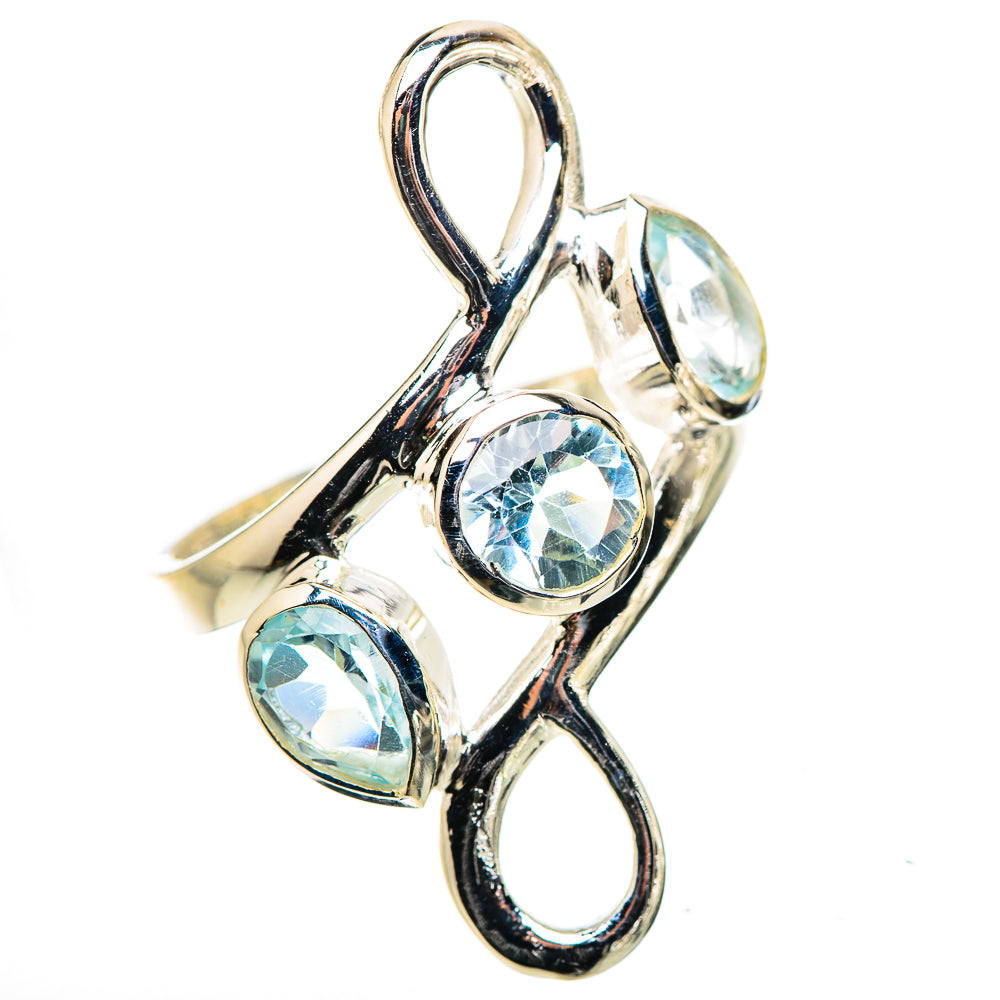 Blue Topaz Rings handcrafted by Ana Silver Co - RING132874 - Photo 2