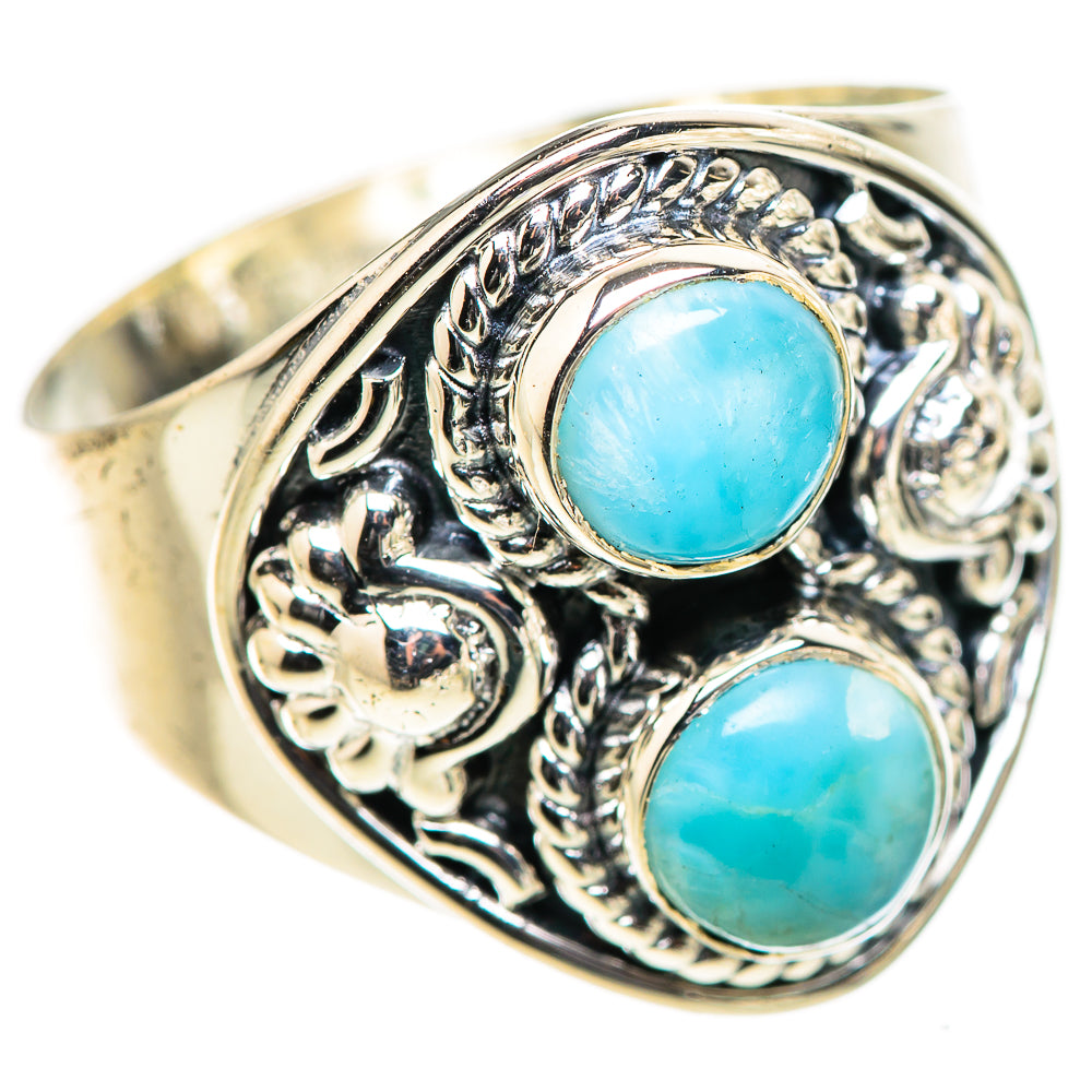 Larimar Rings handcrafted by Ana Silver Co - RING132876 - Photo 2