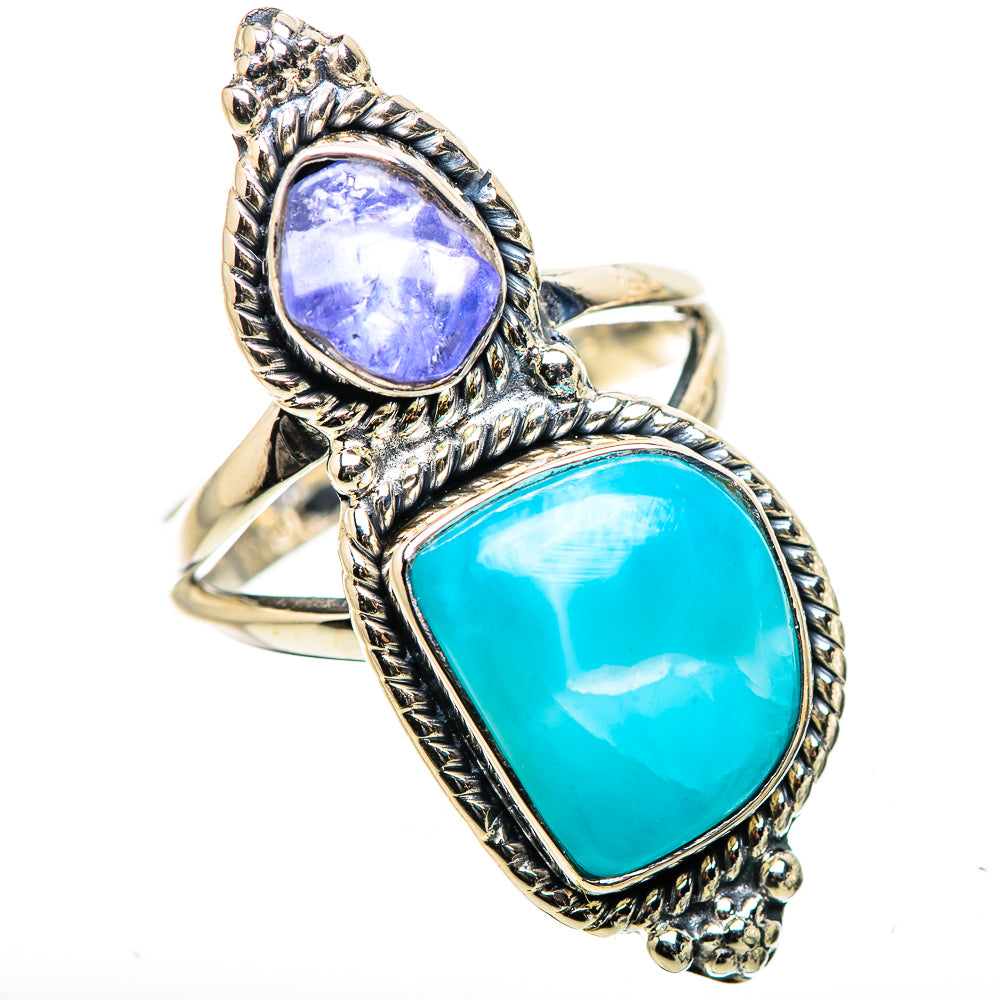 Larimar Rings handcrafted by Ana Silver Co - RING132897 - Photo 2