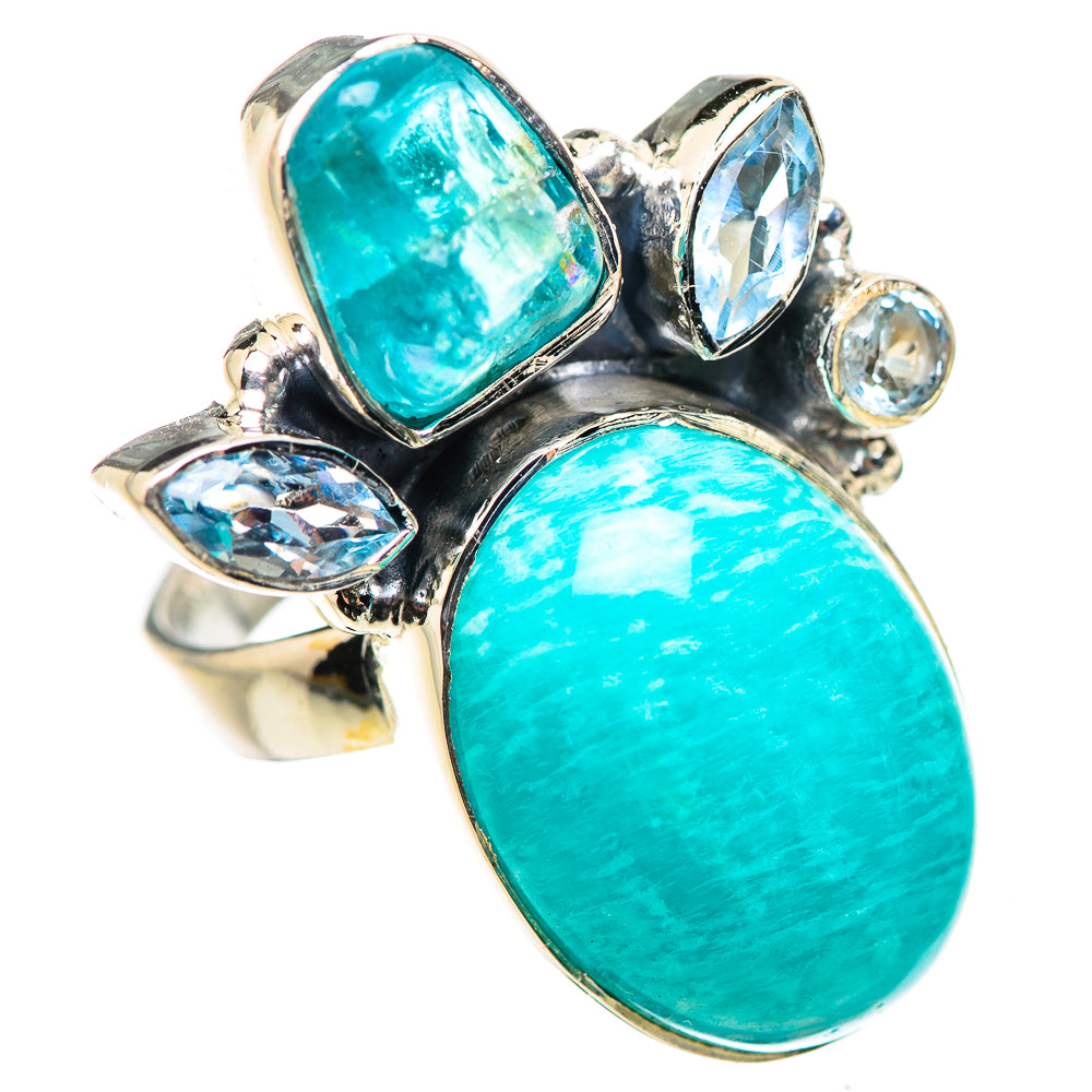 Amazonite Rings handcrafted by Ana Silver Co - RING132902 - Photo 2
