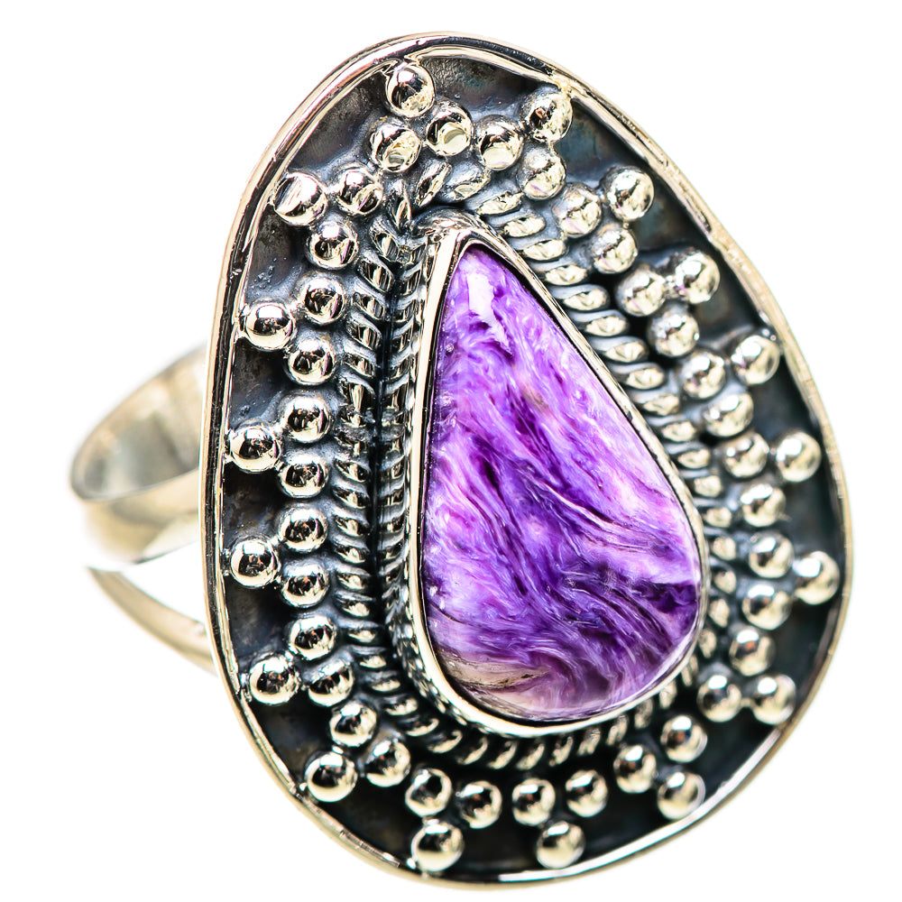 Charoite Rings handcrafted by Ana Silver Co - RING132906 - Photo 2
