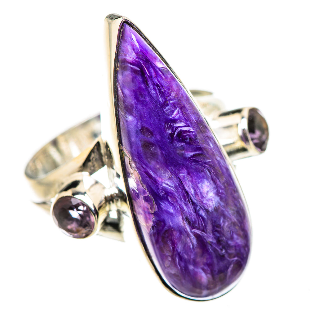 Charoite Rings handcrafted by Ana Silver Co - RING132910 - Photo 2