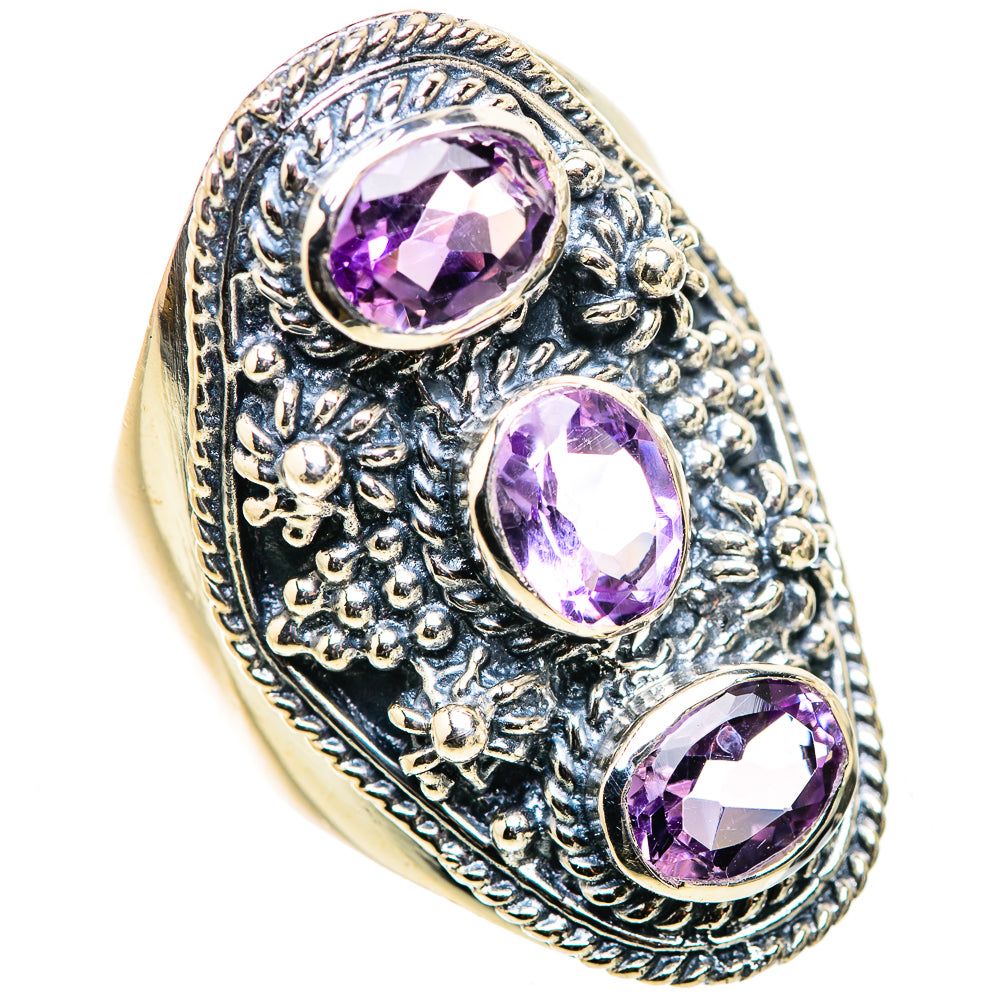 Amethyst Rings handcrafted by Ana Silver Co - RING132911 - Photo 2