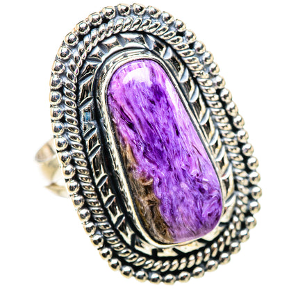 Charoite Rings handcrafted by Ana Silver Co - RING132912 - Photo 2