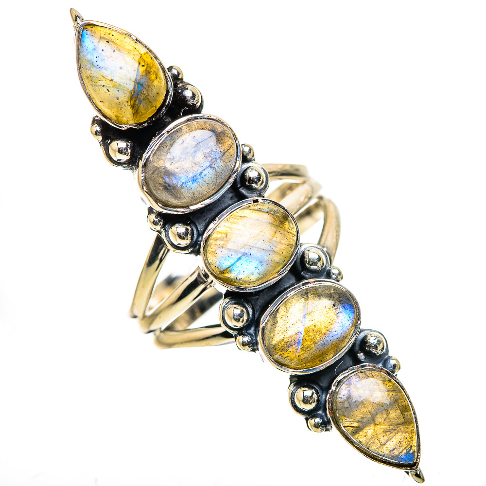 Labradorite Rings handcrafted by Ana Silver Co - RING132927 - Photo 2