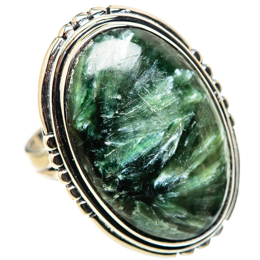 Seraphinite Rings handcrafted by Ana Silver Co - RING132934 - Photo 2