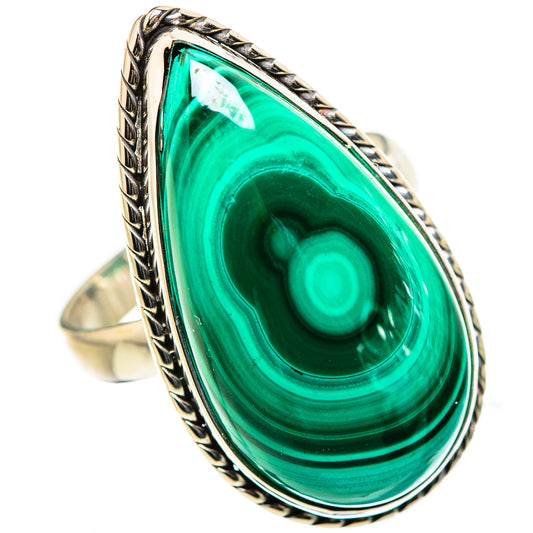 Malachite Rings handcrafted by Ana Silver Co - RING132938 - Photo 2