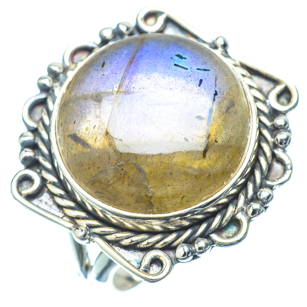 Labradorite Rings handcrafted by Ana Silver Co - RING13294