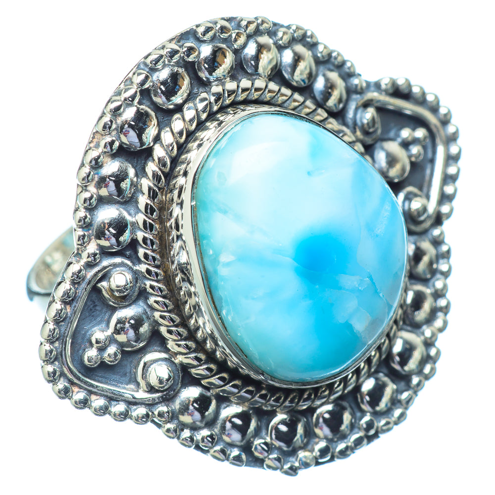 Larimar Rings handcrafted by Ana Silver Co - RING13295