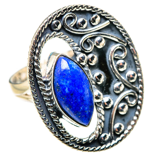 Lapis Lazuli Rings handcrafted by Ana Silver Co - RING132956 - Photo 2
