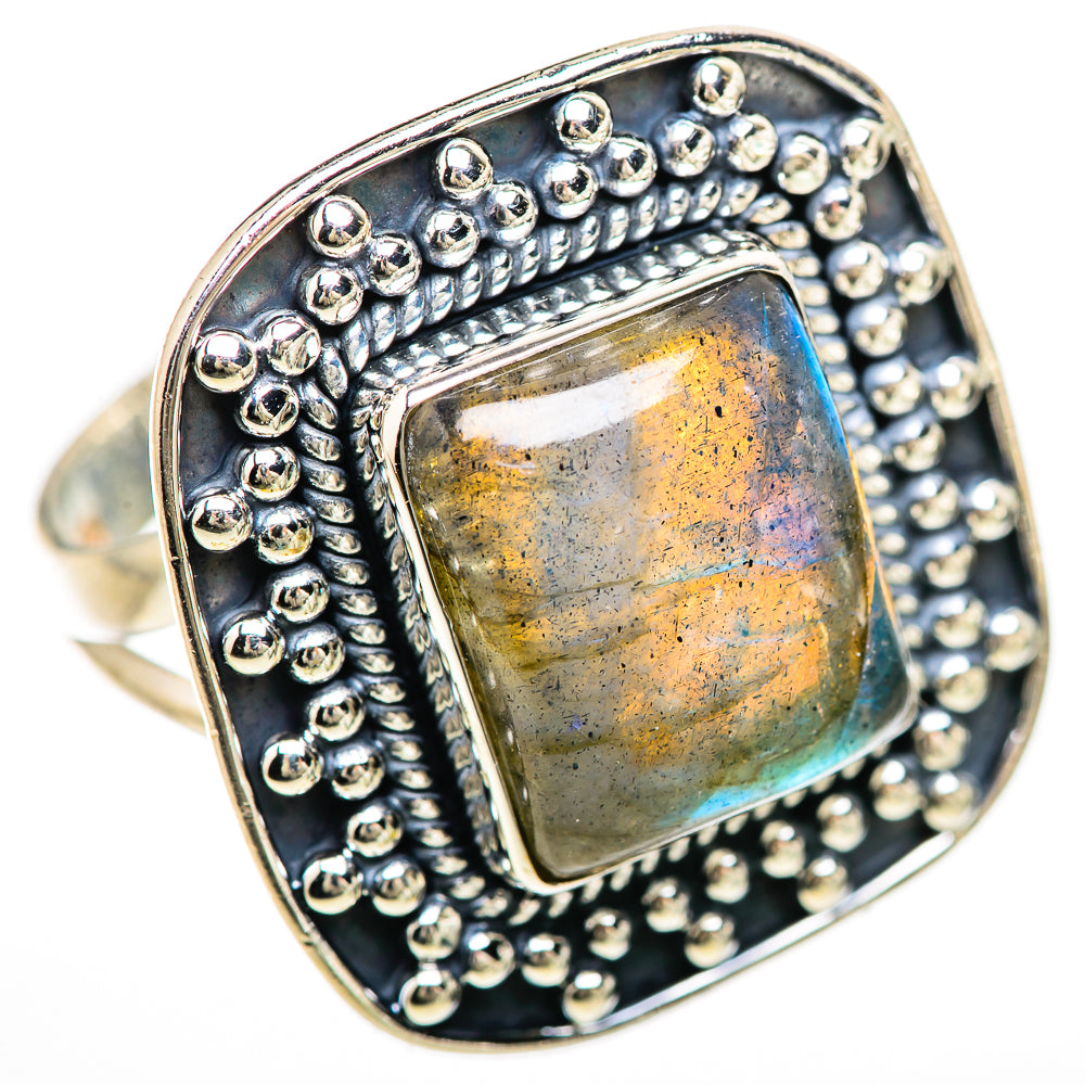 Labradorite Rings handcrafted by Ana Silver Co - RING132961 - Photo 2