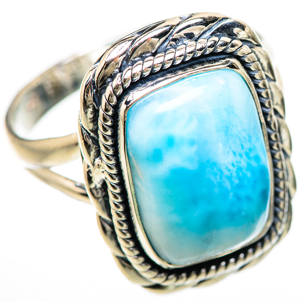 Larimar Rings handcrafted by Ana Silver Co - RING132963 - Photo 2