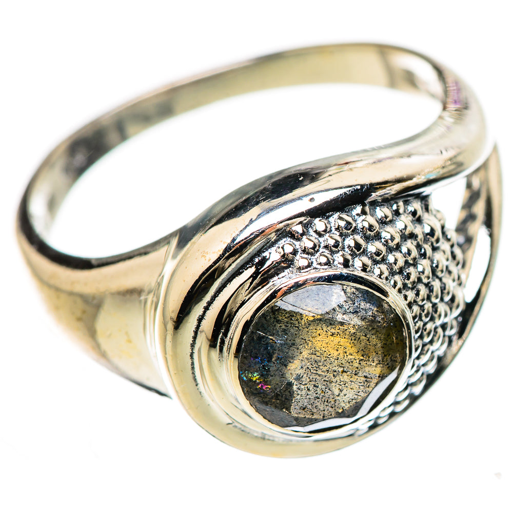 Labradorite Rings handcrafted by Ana Silver Co - RING132965 - Photo 2