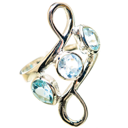 Blue Topaz Rings handcrafted by Ana Silver Co - RING132966 - Photo 2