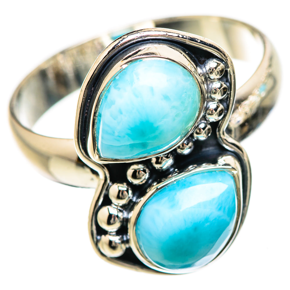 Larimar Rings handcrafted by Ana Silver Co - RING132967 - Photo 2