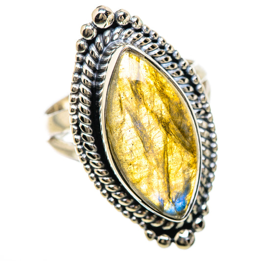 Labradorite Rings handcrafted by Ana Silver Co - RING132968 - Photo 2