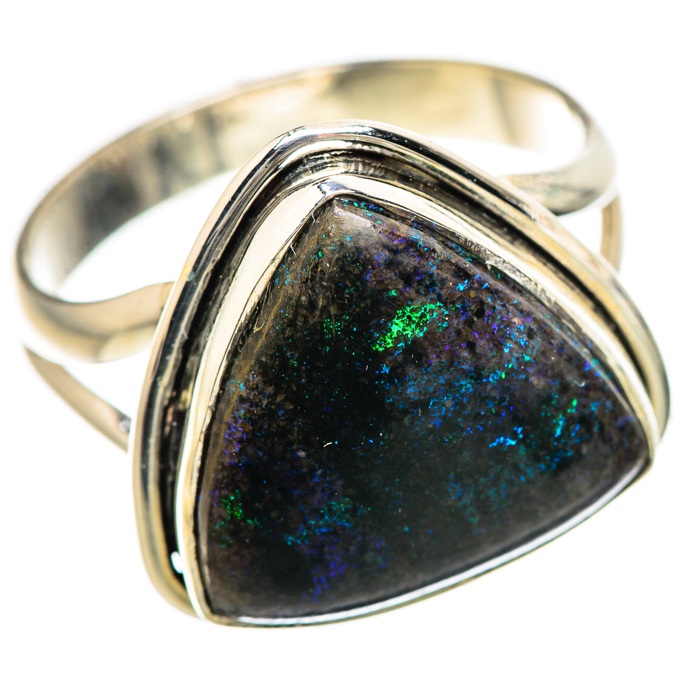 Andamooka Opal Rings handcrafted by Ana Silver Co - RING132986 - Photo 2
