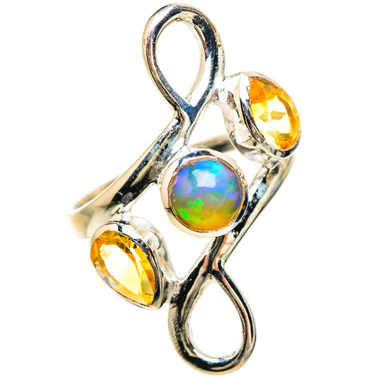 Ethiopian Opal Rings handcrafted by Ana Silver Co - RING132988 - Photo 2
