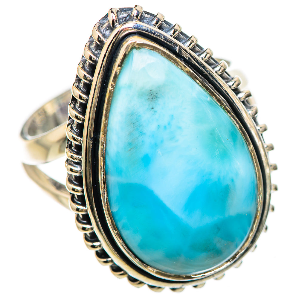 Larimar Rings handcrafted by Ana Silver Co - RING132993 - Photo 2