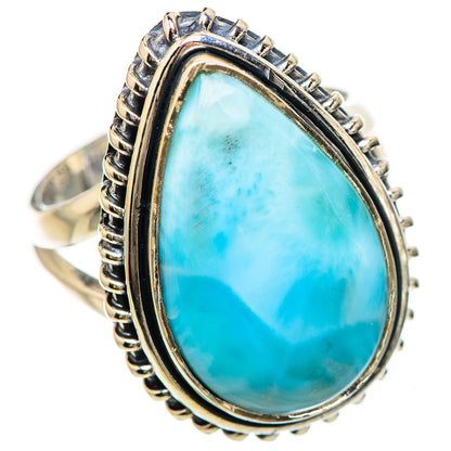 Larimar Rings handcrafted by Ana Silver Co - RING132993 - Photo 2