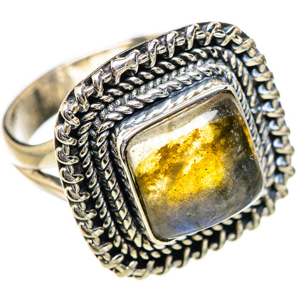 Labradorite Rings handcrafted by Ana Silver Co - RING132995 - Photo 2