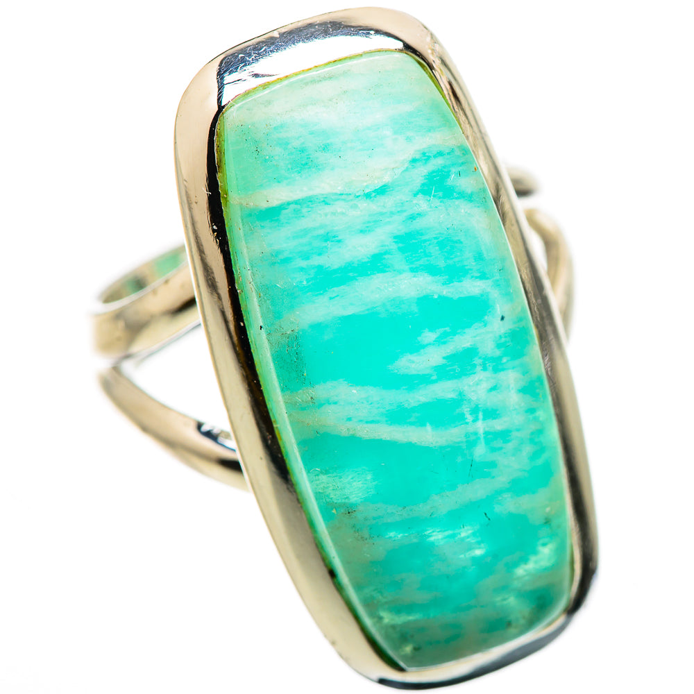 Amazonite Rings handcrafted by Ana Silver Co - RING132997 - Photo 2