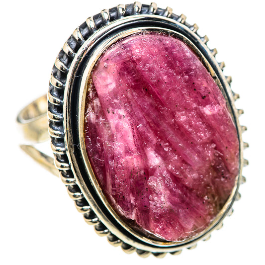 Pink Tourmaline Rings handcrafted by Ana Silver Co - RING133001 - Photo 2