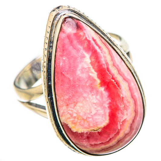 Rhodochrosite Rings handcrafted by Ana Silver Co - RING133002 - Photo 2