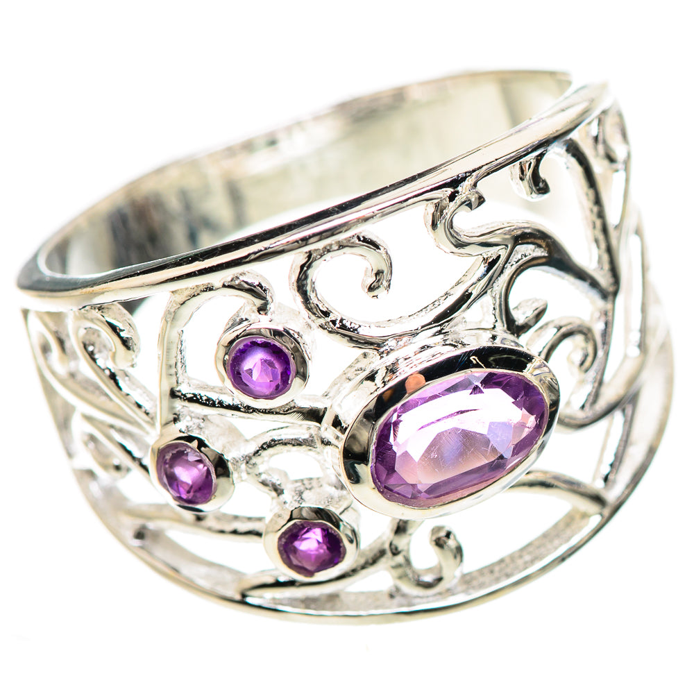 Amethyst Rings handcrafted by Ana Silver Co - RING133005 - Photo 2
