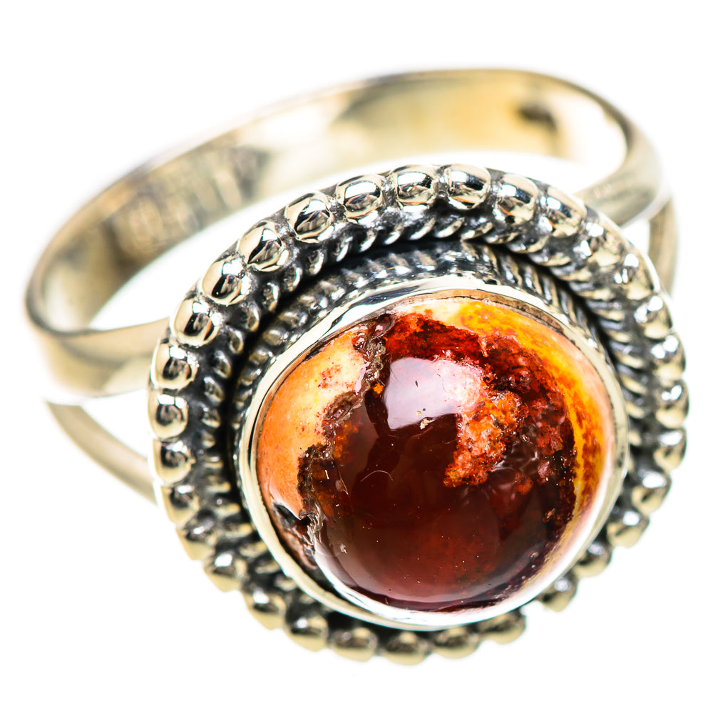Mexican Fire Opal Rings handcrafted by Ana Silver Co - RING133012 - Photo 2