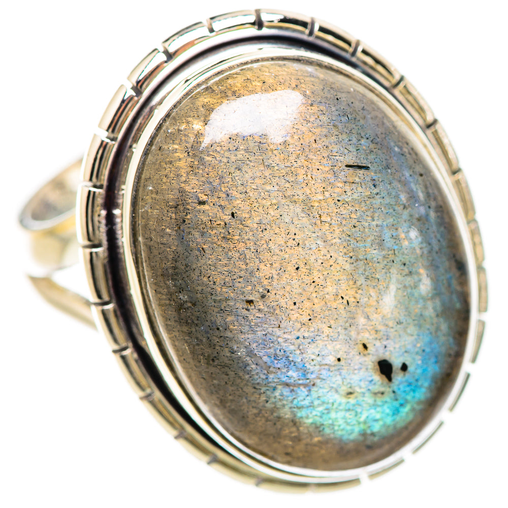 Labradorite Rings handcrafted by Ana Silver Co - RING133014 - Photo 2
