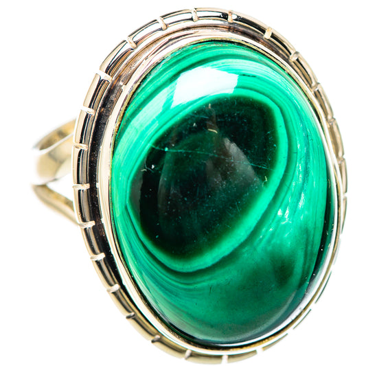 Malachite Rings handcrafted by Ana Silver Co - RING133022 - Photo 2