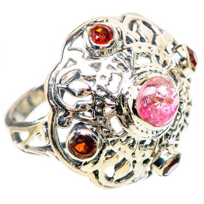 Pink Tourmaline Rings handcrafted by Ana Silver Co - RING133027 - Photo 2