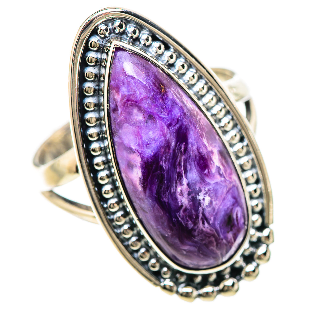 Charoite Rings handcrafted by Ana Silver Co - RING133029 - Photo 2