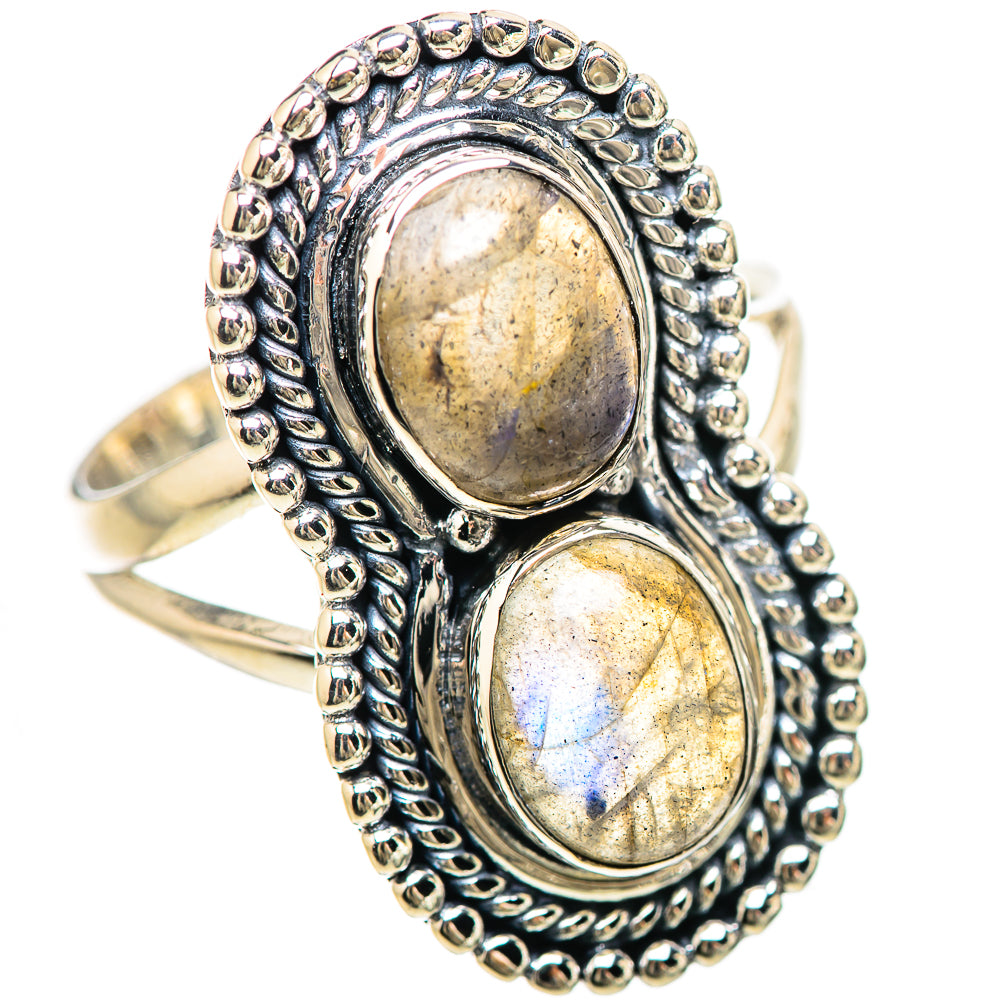 Labradorite Rings handcrafted by Ana Silver Co - RING133041 - Photo 2