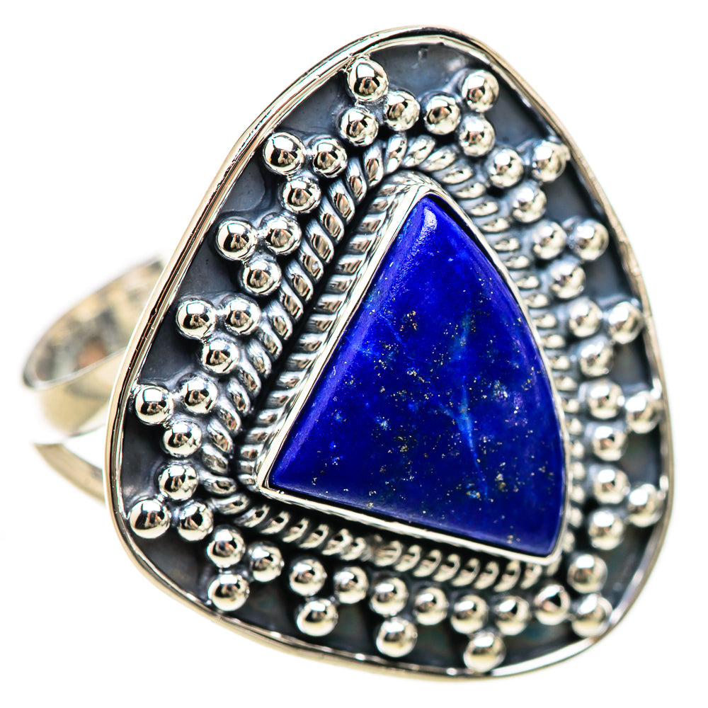 Lapis Lazuli Rings handcrafted by Ana Silver Co - RING133042 - Photo 2