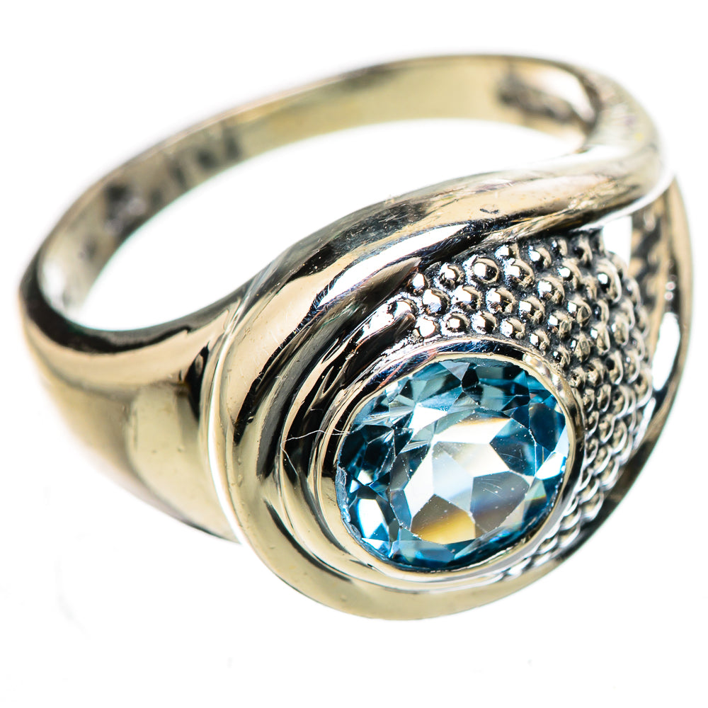 Blue Topaz Rings handcrafted by Ana Silver Co - RING133044 - Photo 2