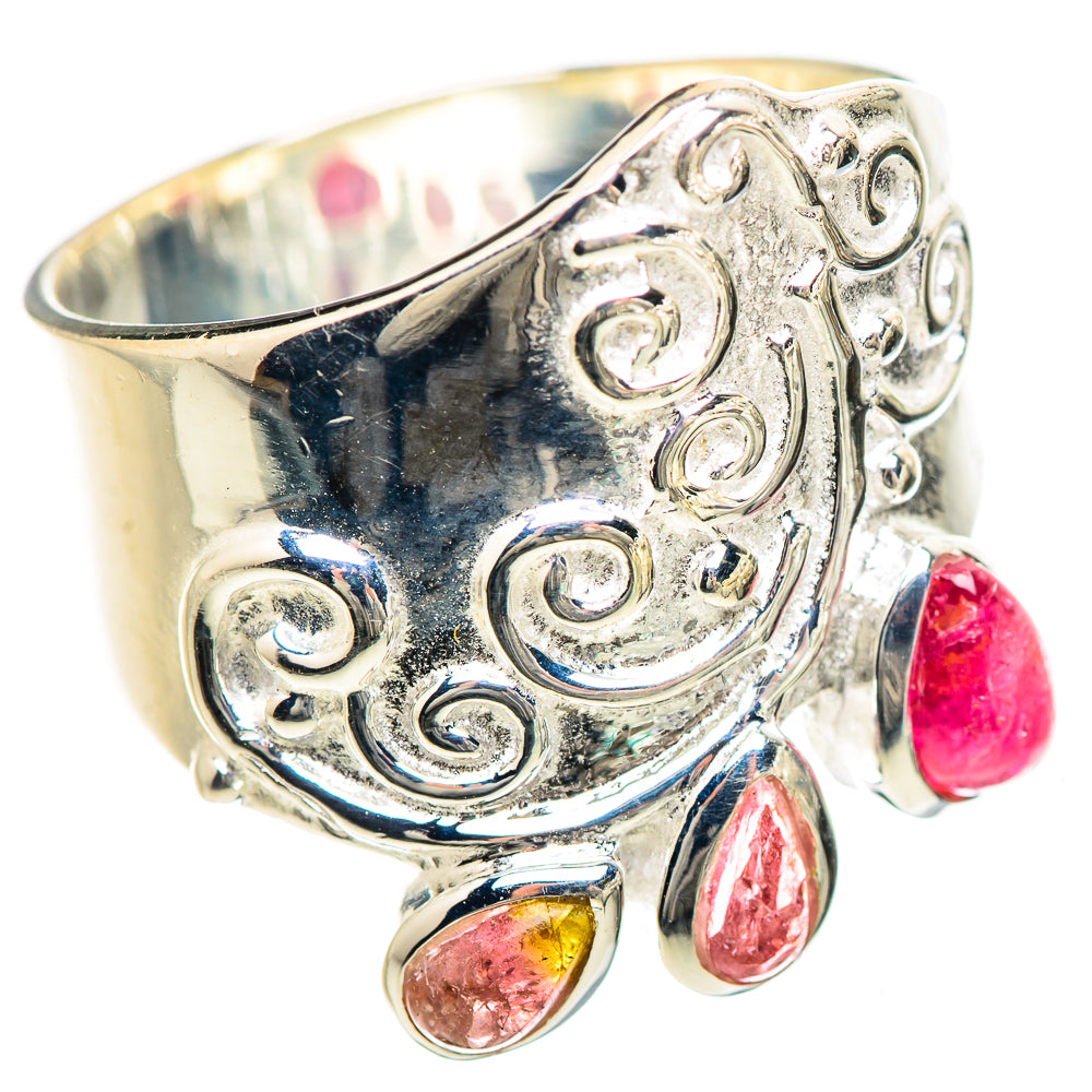 Pink Tourmaline Rings handcrafted by Ana Silver Co - RING133057 - Photo 2