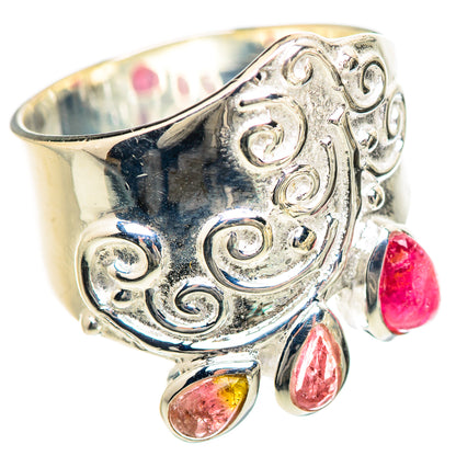 Pink Tourmaline Rings handcrafted by Ana Silver Co - RING133057 - Photo 2