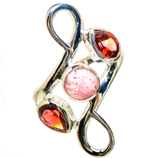 Pink Tourmaline Rings handcrafted by Ana Silver Co - RING133058 - Photo 2