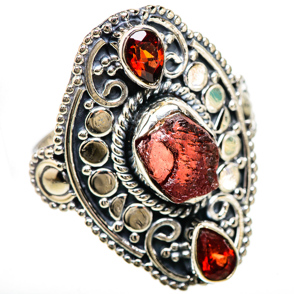 Garnet Rings handcrafted by Ana Silver Co - RING133061 - Photo 2