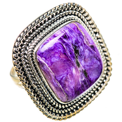 Charoite Rings handcrafted by Ana Silver Co - RING133063 - Photo 2