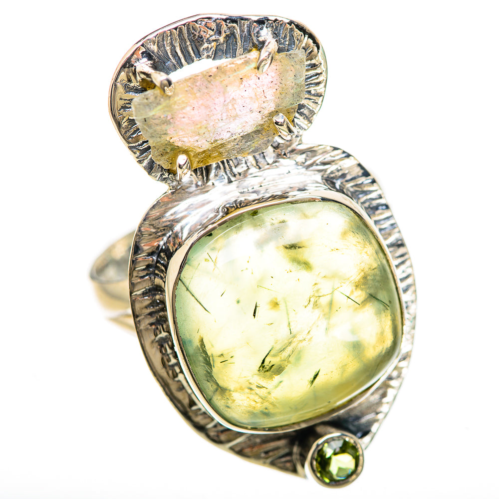 Prehnite Rings handcrafted by Ana Silver Co - RING133084 - Photo 2